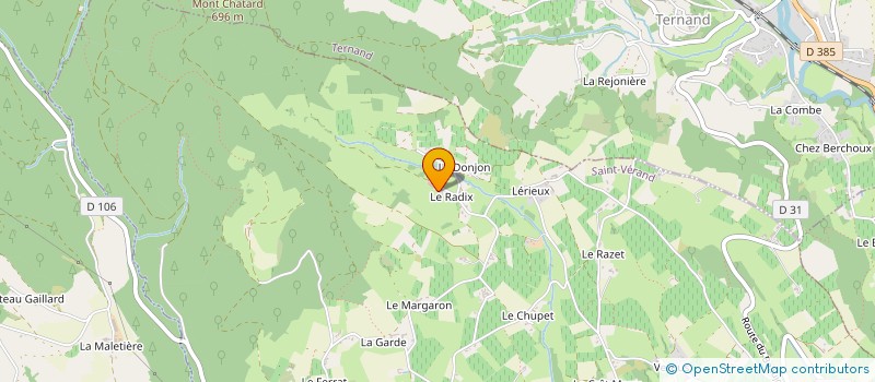 localisation de l'entreprise MONSIEUR FRANCOIS PERREAUT à SAINT-VERAND