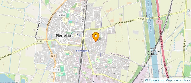 localisation de l'entreprise MONSIEUR FRANCOIS PERRIN  PIERRELATTE