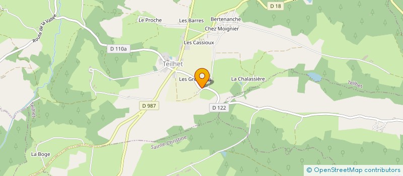 localisation de l'entreprise MONSIEUR FRANCOIS PERRIN à TEILHET