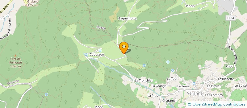 localisation de l'entreprise MONSIEUR FRANCOIS PERRISSEL  VERANNE