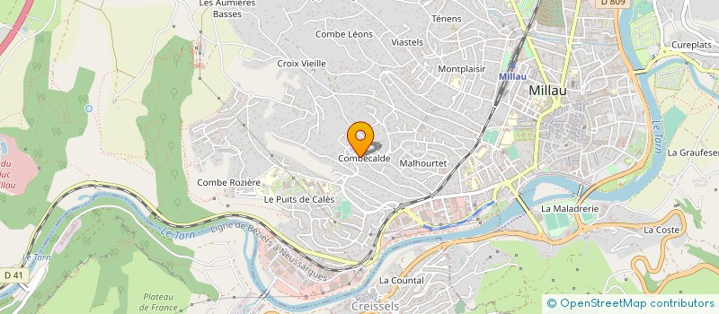 localisation de l'entreprise MONSIEUR FRANCOIS PERSEGOL  MILLAU