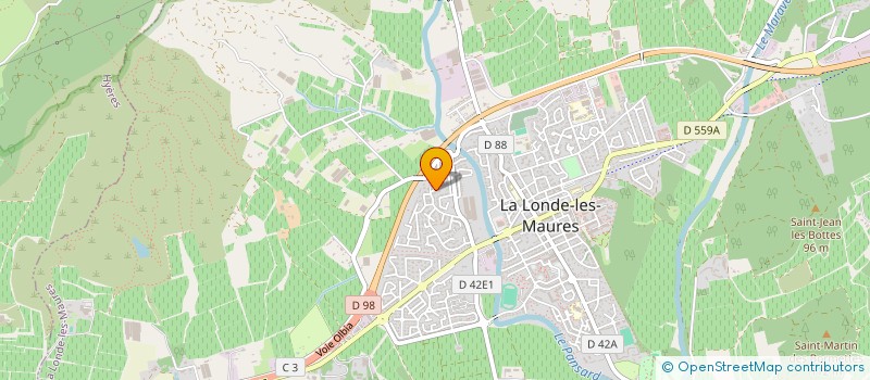 localisation de l'entreprise MONSIEUR FRANCOIS PETELET  LA LONDE-LES-MAURES