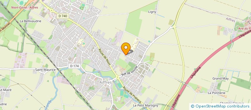 localisation de l'entreprise MONSIEUR FRANCOIS PETREAU  AIFFRES