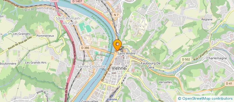 localisation de l'entreprise MONSIEUR FRANCOIS PETRELLUZZI  VIENNE