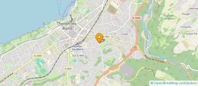 localisation de l'entreprise MONSIEUR FRANCOIS PEYSSON à THONON-LES-BAINS