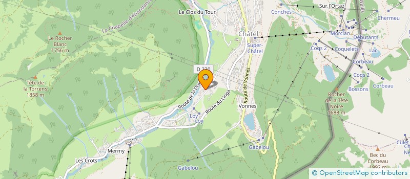 localisation de l'entreprise MONSIEUR FRANCOIS PHELIP  CHATEL