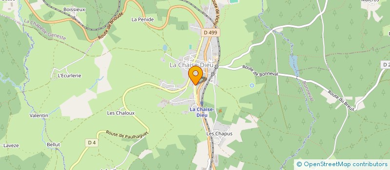 localisation de l'entreprise MONSIEUR FRANCOIS PHILIPON  LA CHAISE-DIEU