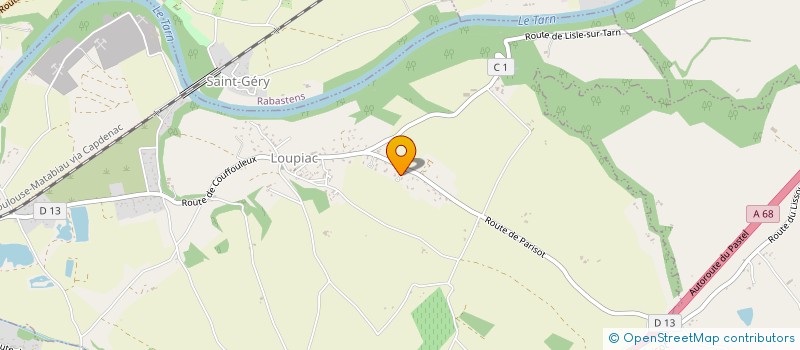 localisation de l'entreprise MONSIEUR FRANCOIS PHILIPOT  LOUPIAC