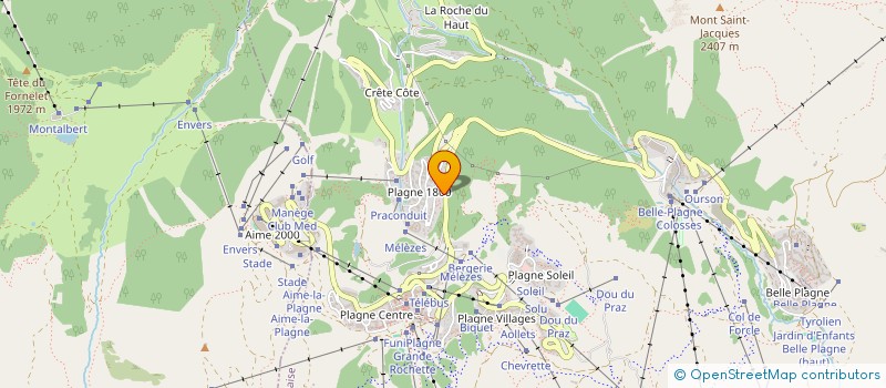 localisation de l'entreprise MONSIEUR FRANCOIS PIERRE  LA PLAGNE TARENTAISE