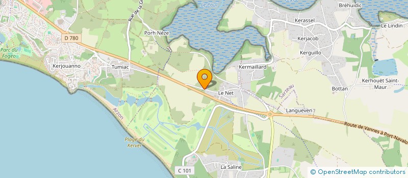 localisation de l'entreprise MONSIEUR FRANCOIS PIERRE  SAINT-GILDAS-DE-RHUYS