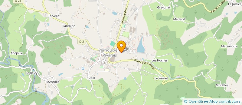 localisation de l'entreprise MONSIEUR FRANCOIS-PIERRE MOURGUES  VERNOUX-EN-VIVARAIS