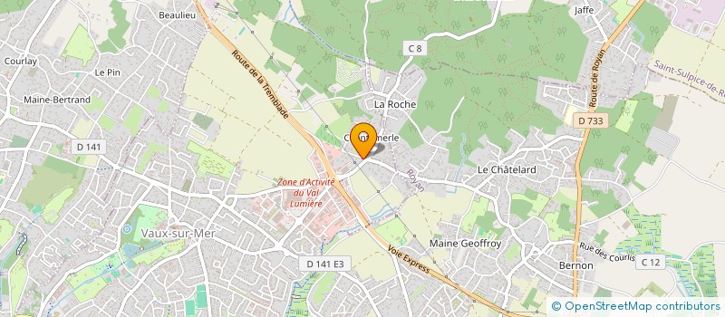 localisation de l'entreprise MONSIEUR FRANCOIS PIERRELEE  VAUX-SUR-MER