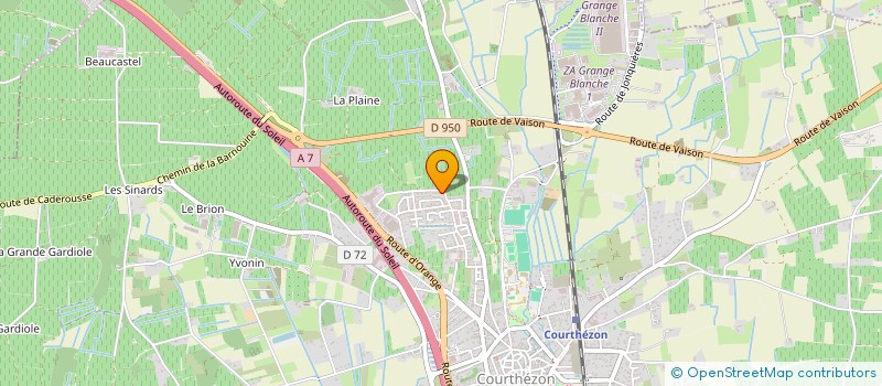 localisation de l'entreprise MONSIEUR FRANCOIS PIERSON  COURTHEZON