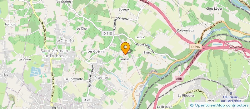 localisation de l'entreprise MONSIEUR FRANCOIS PIN  SAINT-GERMAIN-NUELLES