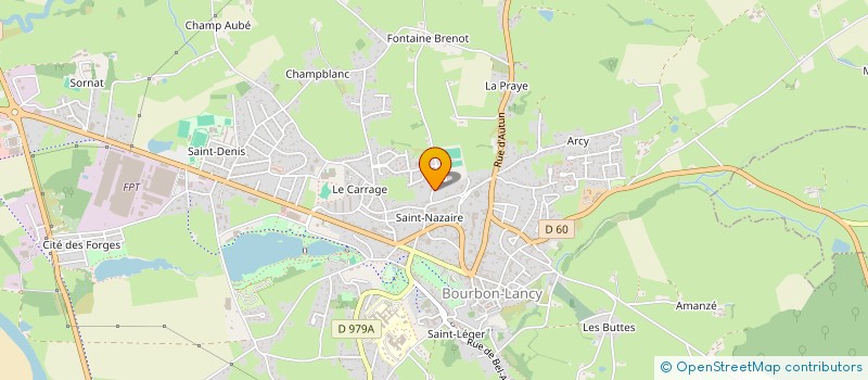 localisation de l'entreprise MONSIEUR FRANCOIS PINEL  BOURBON-LANCY