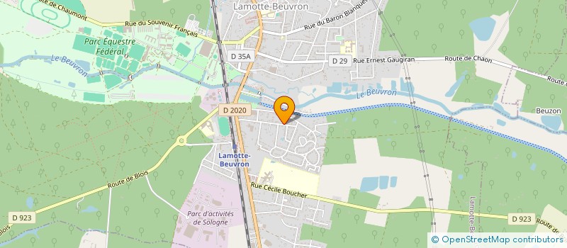 localisation de l'entreprise MONSIEUR FRANCOIS PINGLOT  LAMOTTE-BEUVRON