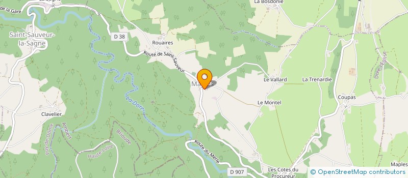 localisation de l'entreprise MONSIEUR FRANCOIS PIRAUD  SAINT-ALYRE-D ARLANC