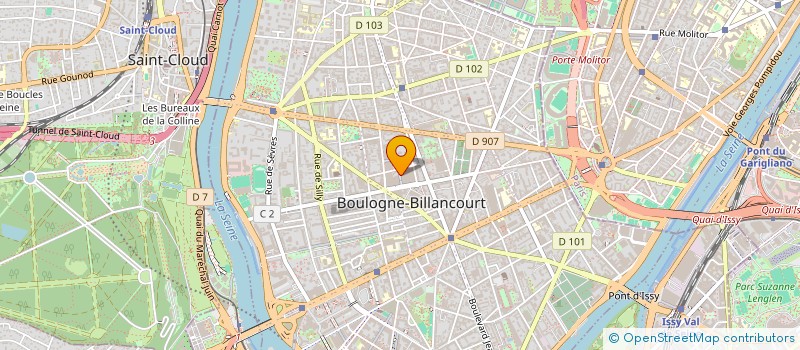 localisation de l'entreprise MONSIEUR FRANCOIS PLANQUE à BOULOGNE-BILLANCOURT
