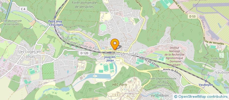 localisation de l'entreprise MONSIEUR FRANCOIS PLOUVIER  JOUY-EN-JOSAS