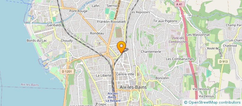 localisation de l'entreprise MONSIEUR FRANCOIS PONCON  AIX-LES-BAINS