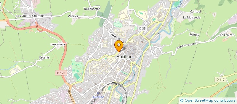 localisation de l'entreprise MONSIEUR FRANCOIS PONTENAY DE FONTETTE à AURILLAC