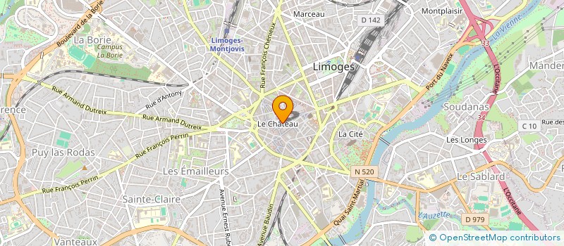 localisation de l'entreprise MONSIEUR FRANCOIS POPELIER à LIMOGES
