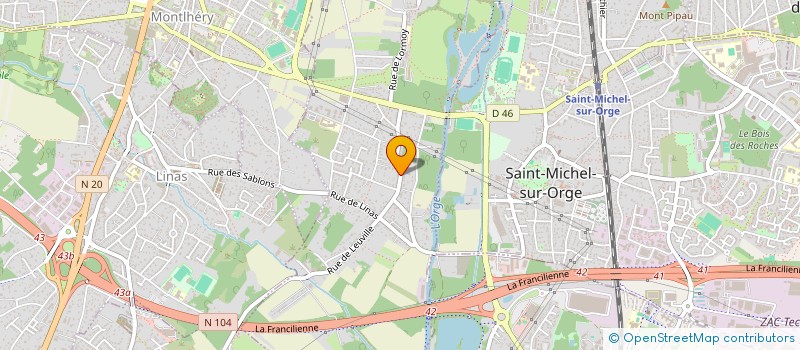localisation de l'entreprise MONSIEUR FRANCOIS PORTELANCE à LONGPONT-SUR-ORGE
