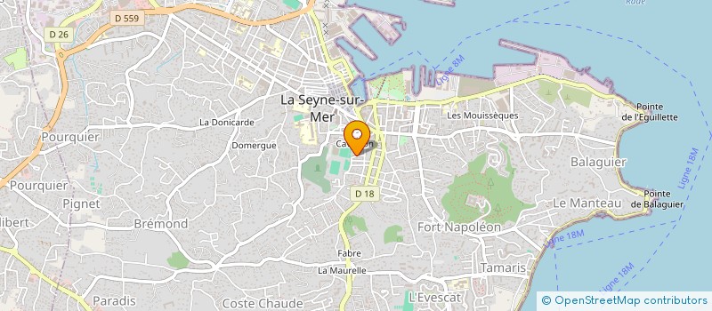 localisation de l'entreprise MONSIEUR FRANCOIS PORTENEUVE à LA SEYNE-SUR-MER