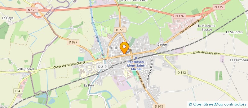 localisation de l'entreprise MONSIEUR FRANCOIS POTIER  PONTORSON