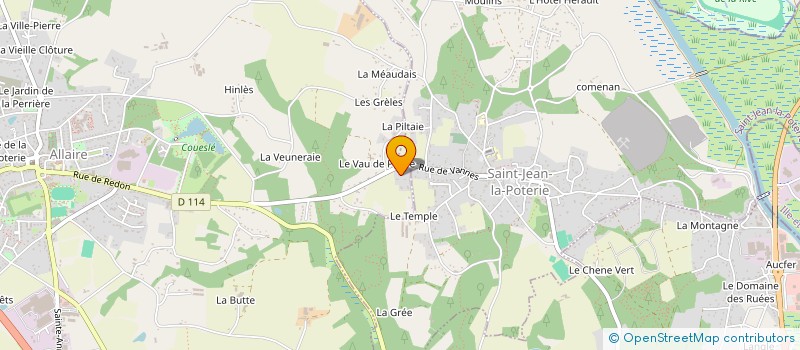 localisation de l'entreprise MONSIEUR FRANCOIS POTIER  ALLAIRE