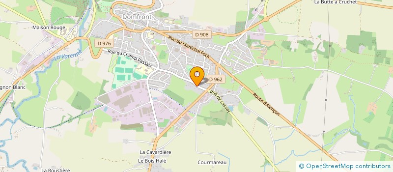 localisation de l'entreprise MONSIEUR FRANCOIS POTTIER à DOMFRONT-EN-POIRAIE
