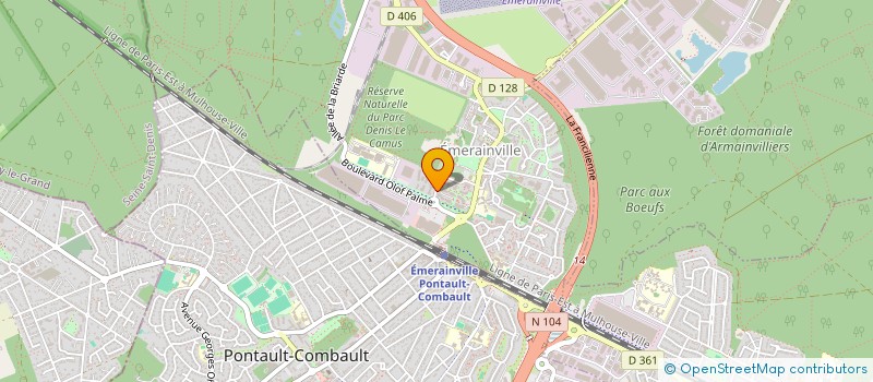 localisation de l'entreprise MONSIEUR FRANCOIS POTTIER  EMERAINVILLE