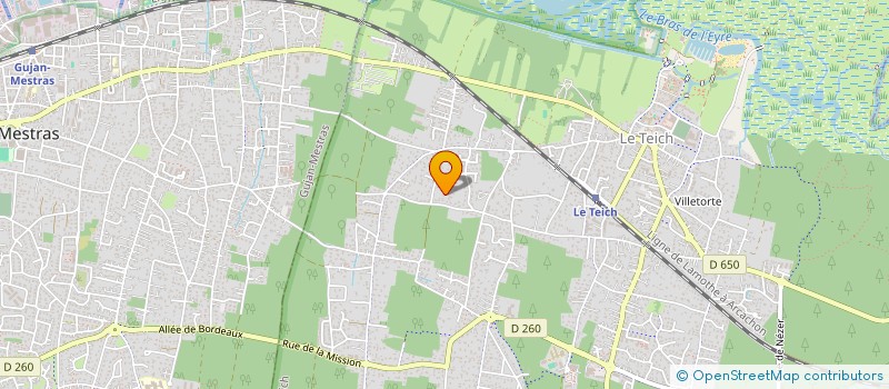 localisation de l'entreprise MONSIEUR FRANCOIS POUCHET  LE TEICH