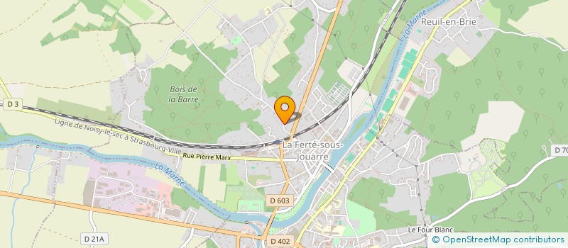 localisation de l'entreprise MONSIEUR FRANCOIS POUDEROUX  LA FERTE-SOUS-JOUARRE
