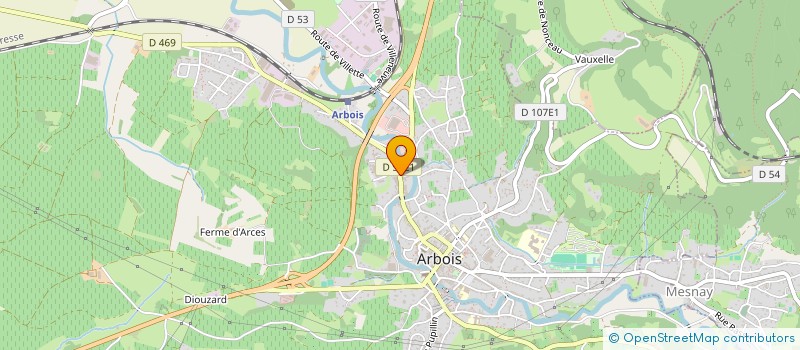 localisation de l'entreprise MONSIEUR FRANCOIS POUHIN  ARBOIS