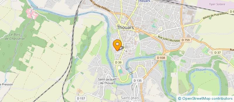 localisation de l'entreprise MONSIEUR FRANCOIS POUJADE à THOUARS