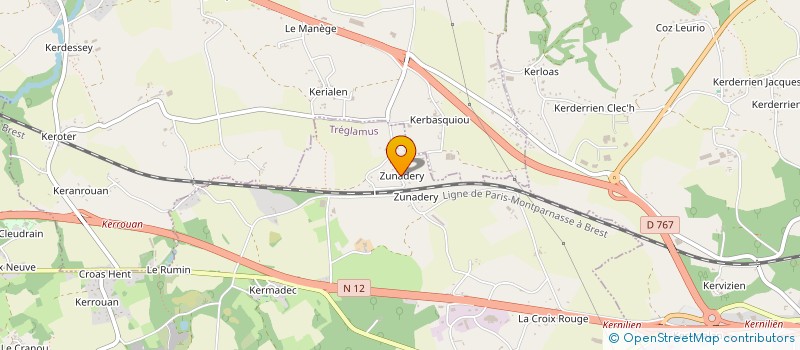 localisation de l'entreprise MONSIEUR FRANCOIS POUPON  TREGLAMUS