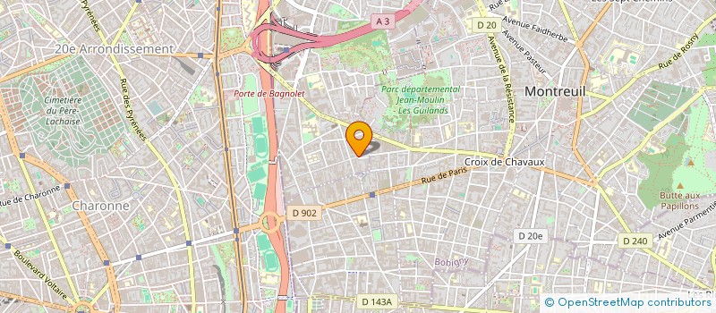 localisation de l'entreprise MONSIEUR FRANCOIS POUSSIN à BAGNOLET