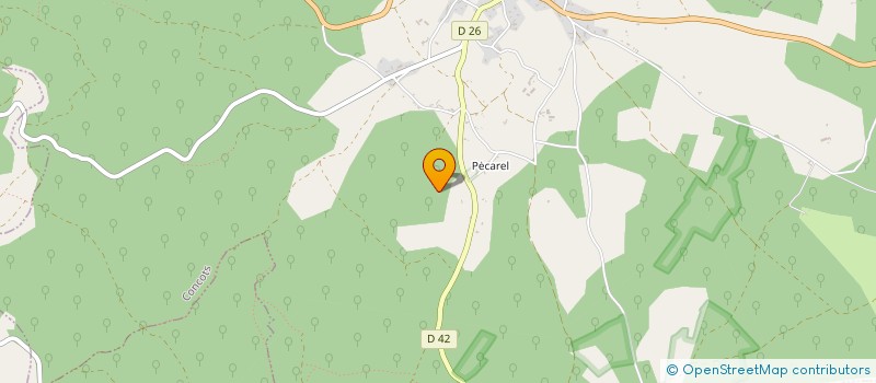 localisation de l'entreprise MONSIEUR FRANCOIS PRADAT  CONCOTS