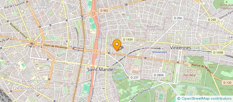 localisation de l'entreprise MONSIEUR FRANCOIS PRETRE  VINCENNES