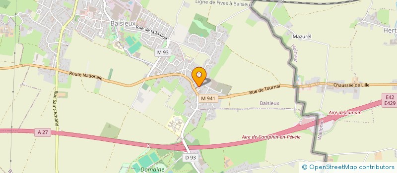 localisation de l'entreprise MONSIEUR FRANCOIS PREVOT à BAISIEUX