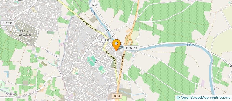 localisation de l'entreprise MONSIEUR FRANCOIS PRIDO  SERIGNAN