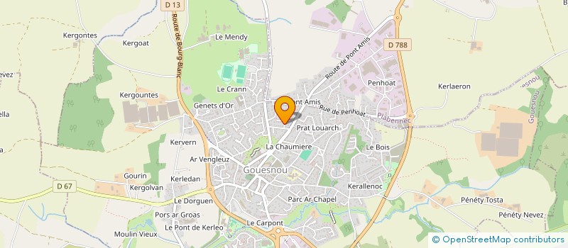 localisation de l'entreprise MONSIEUR FRANCOIS PRIGENT à GOUESNOU