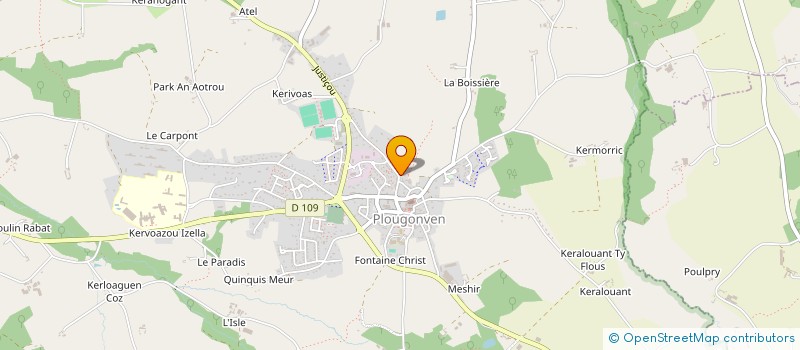 localisation de l'entreprise MONSIEUR FRANCOIS PRIGENT  PLOUGONVEN