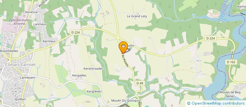 localisation de l'entreprise MONSIEUR FRANCOIS PRIMA  CLOHARS-CARNOET