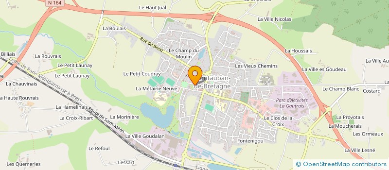 localisation de l'entreprise MONSIEUR FRANCOIS PRODHOMME  MONTAUBAN-DE-BRETAGNE