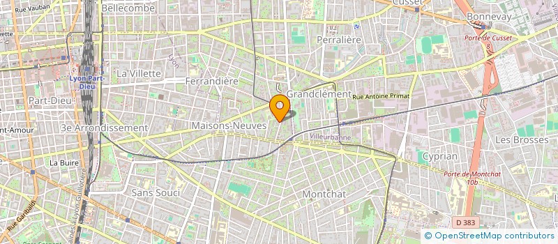 localisation de l'entreprise MONSIEUR FRANCOIS PROTHERY  VILLEURBANNE