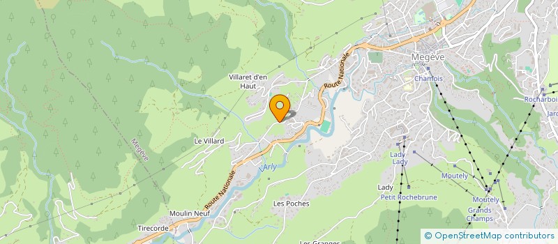 localisation de l'entreprise MONSIEUR FRANCOIS PRUNET  MEGEVE