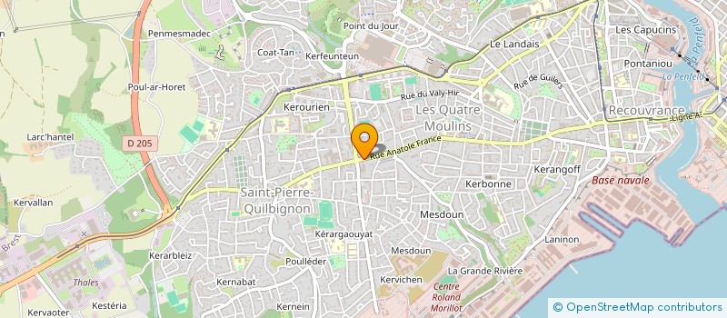 localisation de l'entreprise MONSIEUR FRANCOIS QUILLEVERE à BREST