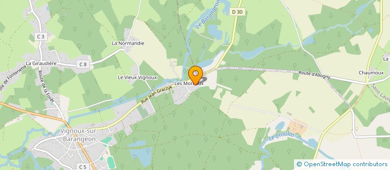 localisation de l'entreprise MONSIEUR FRANCOIS QUINCONNEAU  VIGNOUX-SUR-BARANGEON